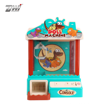 DWI kids coin operated radio control mini candy claw machine with light and music